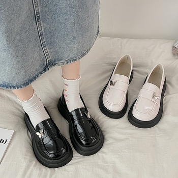 Ženske Mary Jane Slip-On cipele, okrugli vrh, niski potpetica 1-3 cm, gumena potplata, uložak PU, gornji dio: Super Fiber