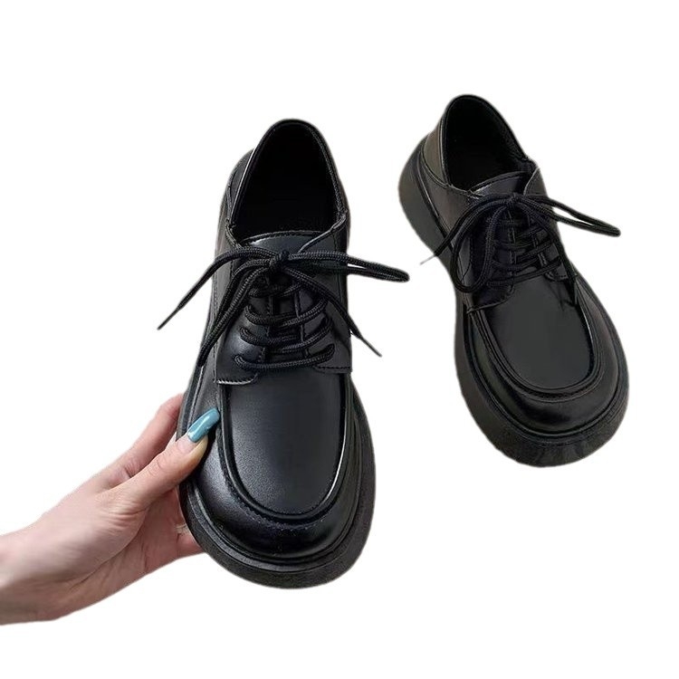 Ženske Mary Jane cipele u korejskom stilu sa uzorkom zmije, okrugli vrh, platforma 3-5 cm, Velcro kopča