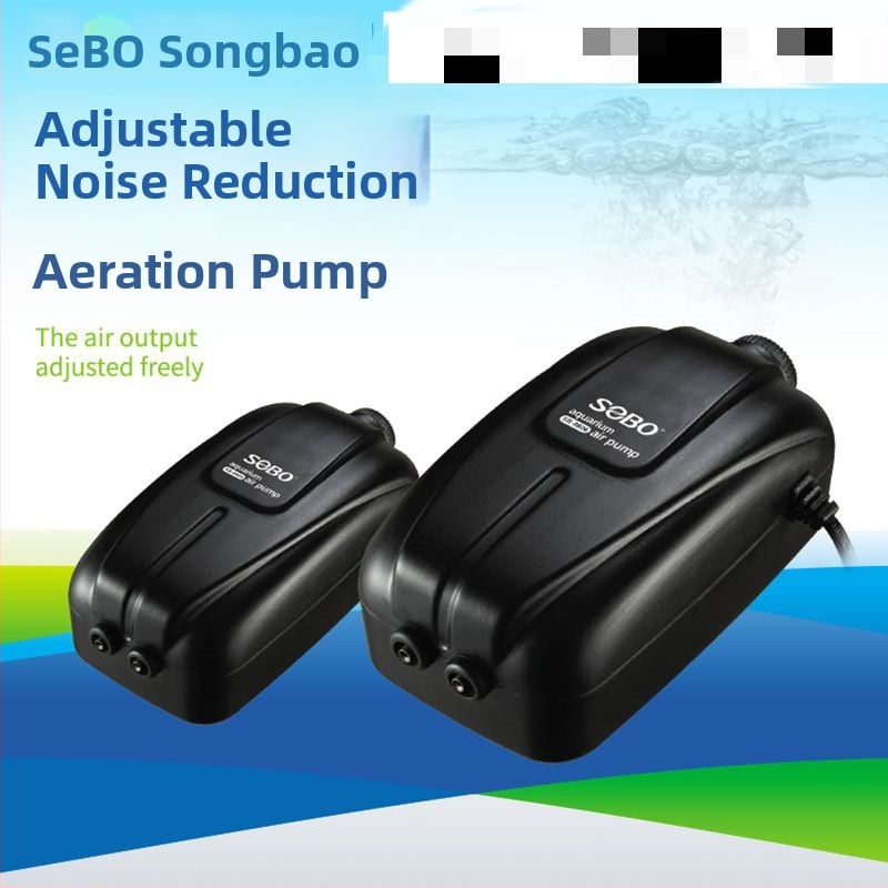 Songbao akváriumi oxigénpumpa – csendes, kompakt oxigéngép, modell 8802, 0,5 kg
