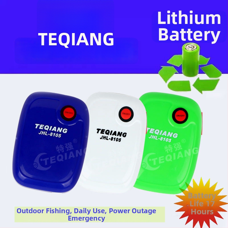 Teqiang επαναφορτιζόμενος εξωτερικός αντλητής οξυγόνου για ενυδρεία — ήσυχη λειτουργία, αεριστής διπλής οπής, βάρος 0,25 kg