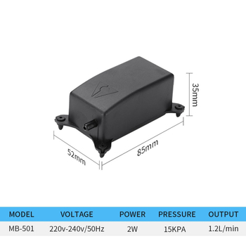 Αντλία οξυγόνου ενυδρείου με αθόρυβη λειτουργία, μοντέλο MB-501, για ενυδρεία