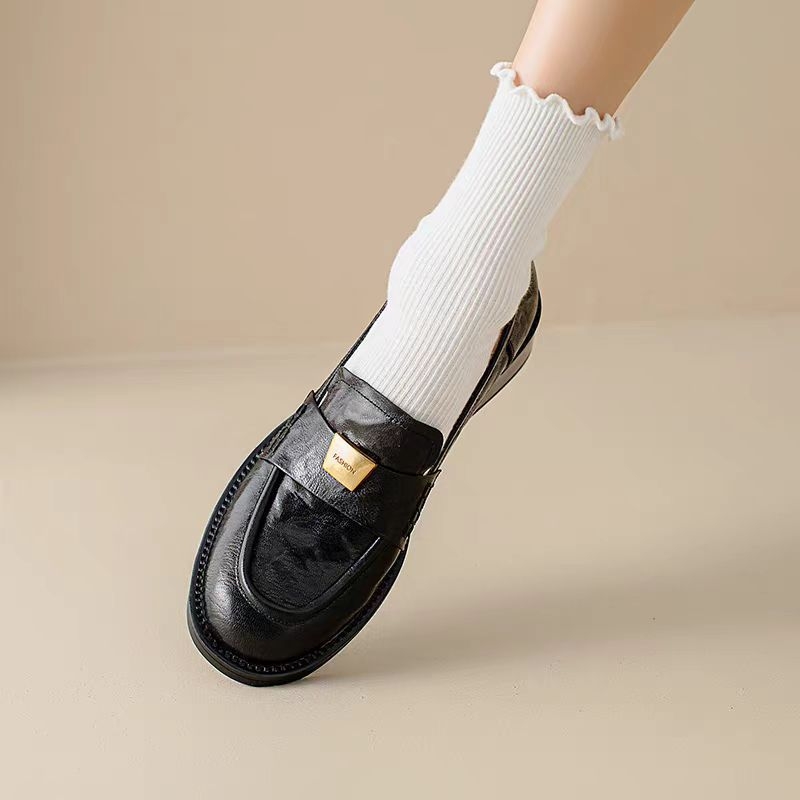 Ženske Mary Jane cipele, slip-on, okrugli vrh, debeli pet 3-5 cm, gornji dio od Super Fiber, kopčanje s kopčom