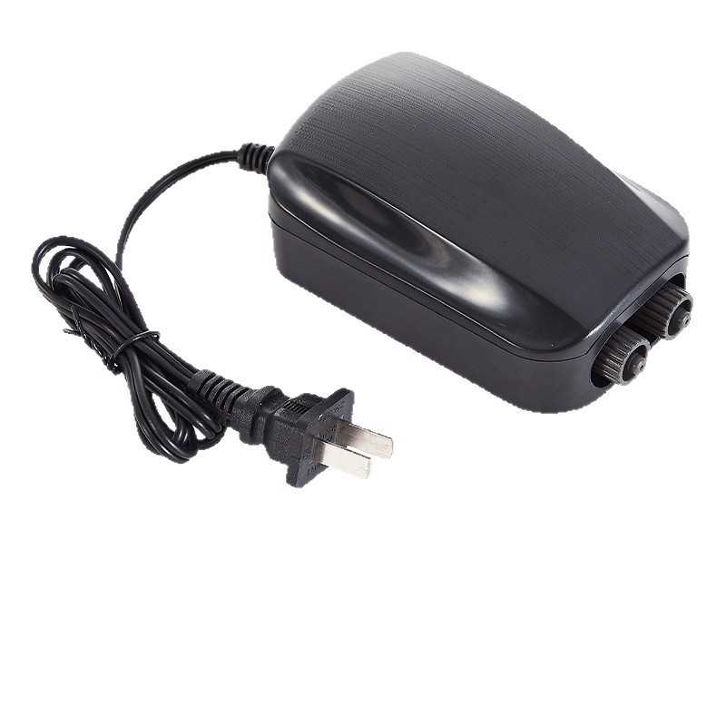 Αντλία οξυγόνου για ενυδρείο με ρυθμιζόμενη διπλή έξοδο, 2,5 W, ήσυχος οικιακός οξυγονωτής