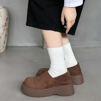 Ženske zimske čizme za snijeg s fleece podstavom, gornji dio od vlakna krave velura, niski profil, okrugli vrh, Velcro zatvarač