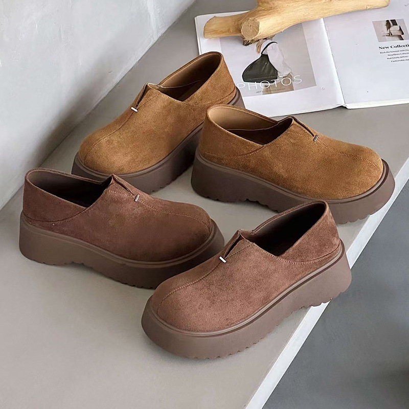 Ženske zimske čizme za snijeg s fleece podstavom, gornji dio od vlakna krave velura, niski profil, okrugli vrh, Velcro zatvarač