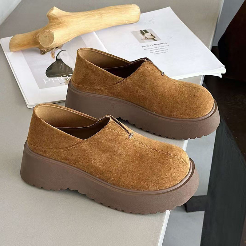 Ženske zimske čizme za snijeg s fleece podstavom, gornji dio od vlakna krave velura, niski profil, okrugli vrh, Velcro zatvarač