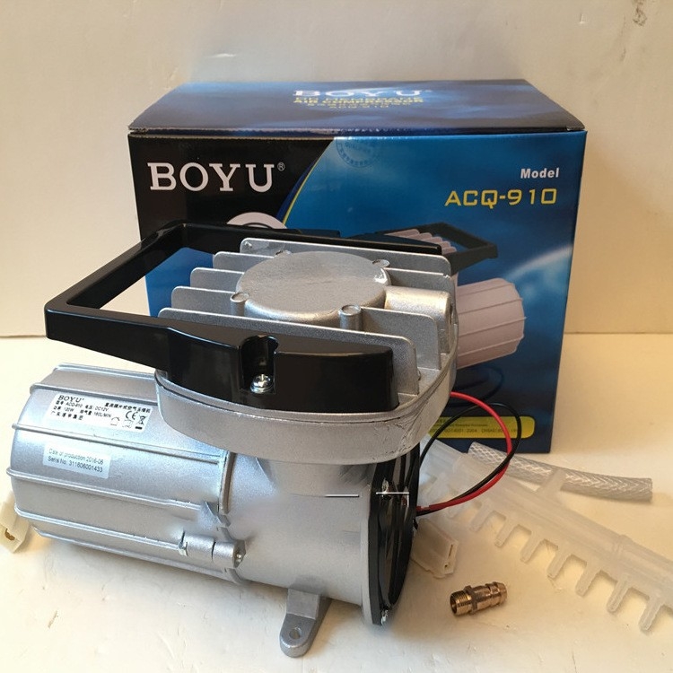 Boyu DC διαφραγματικός συμπιεστής αέρα για οξυγόνωση ενυδρείου (μοντέλα ACQ-902/903/910/903A/908A)
