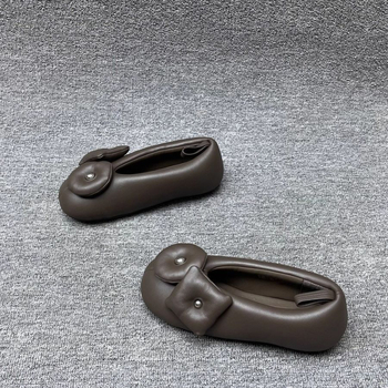 Lányoknak szánt cipő szintetikus bőrből - négyszögletes orr, Velcro zár, TPR talp, csíkos mintázat