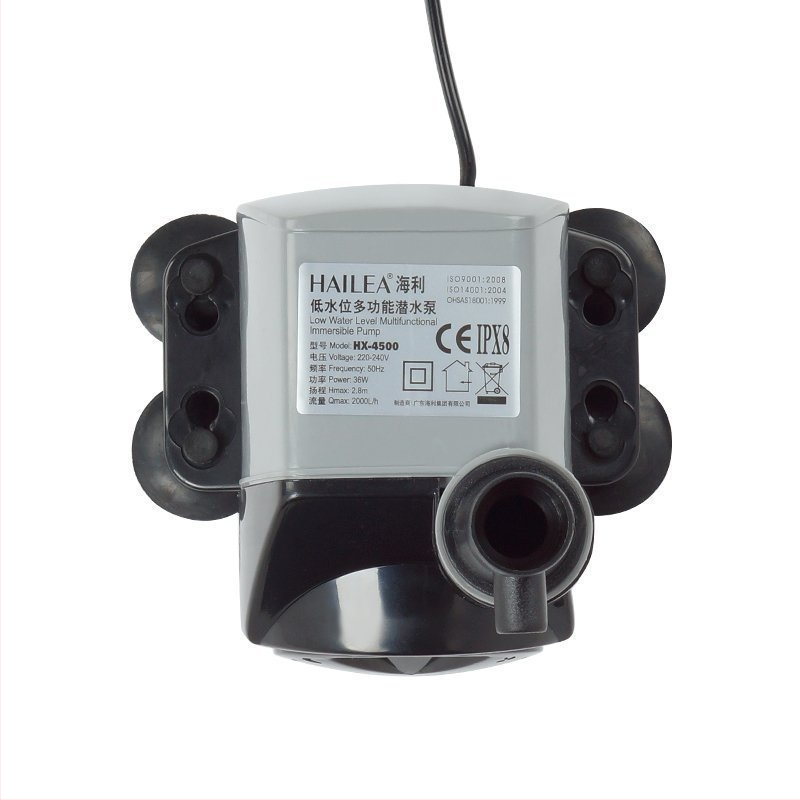 Haili HX-4500 Υποβρύχια αντλία με υψηλό ύψος ανύψωσης για φιλτράρισμα ενυδρείου και οξυγονούρηση