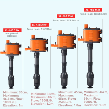 Xilong αντλία νερού για ενυδρείο τριών σε ένα υποβρύχια — οξυγονοποίηση, ανάδευση και άντληση; υλικό: πλαστικό; βάρος 1,2 kg; κατάλληλη για ενυδρείο ψαριών