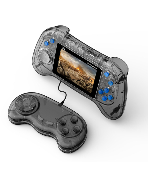 Ručna retro gaming konzola s 800 ugrađenih igara, dvostruki dvoboj za dva igrača, 8-bitni operacijski sustav, USB sučelje, AV izlaz