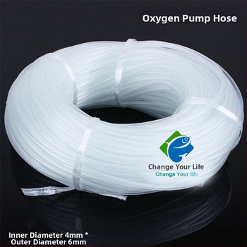 Силиконова аквариумна тръба за аериране — гъвкав тръбопровод за кислородоснабдяване, тегло 1 кг, без частни марки, не е внесено, част от аквариумно оборудване