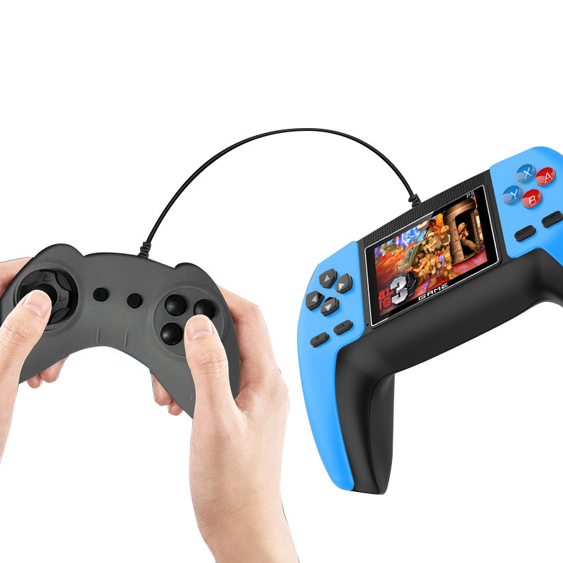Kézi retro játékkonzol 520 beépített játékkal, TV-kimenet, USB/AV csatlakozók, 8 bites rendszer, kétfős játékmód