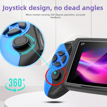 Prenosná retro herná konzola S7 s 620 nostalgických hier, HDMI pripojenie k televízoru, 128 GB pamäte, nostalgický dizajn, pre jedného hráča