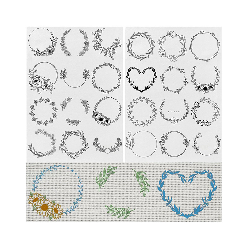 Водоразтворим стабилизатор за бродерия, бохемски мотив, нетъкан текстил