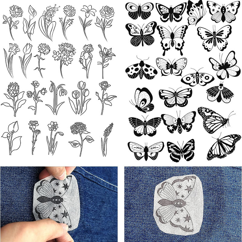 Водоразтворим стабилизатор за бродерия, бохемски мотив, нетъкан текстил