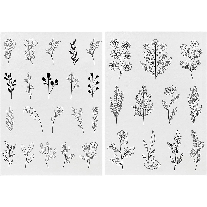 Водоразтворим стабилизатор за бродерия, бохемски мотив, нетъкан текстил