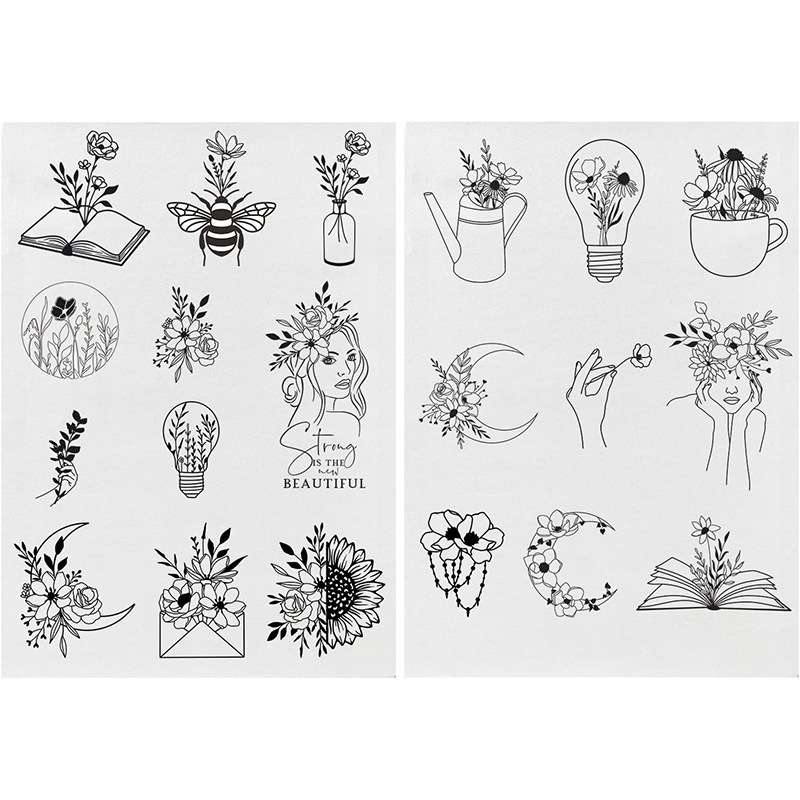 Водоразтворим стабилизатор за бродерия, бохемски мотив, нетъкан текстил