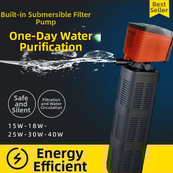 Xilong F080 αντλία υποβρύχια για ενυδρείο με ενσωματωμένο φίλτρο, οξυγονισμό και κυκλοφορία νερού