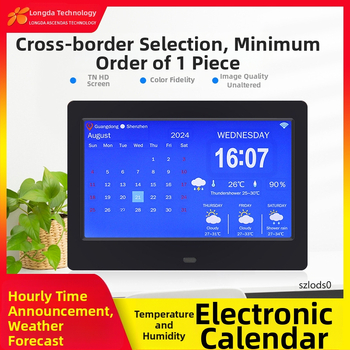 WiFi inteligentné digitálne hodiny DPF-808 s teplotno-vlhkostným senzorom, videoprehrávanie, rozlíšenie 800×600, podpora SD/USB