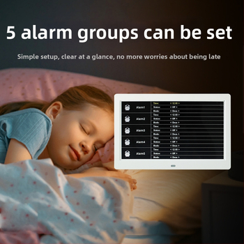 WiFi inteligentné digitálne hodiny DPF-808 s teplotno-vlhkostným senzorom, videoprehrávanie, rozlíšenie 800×600, podpora SD/USB