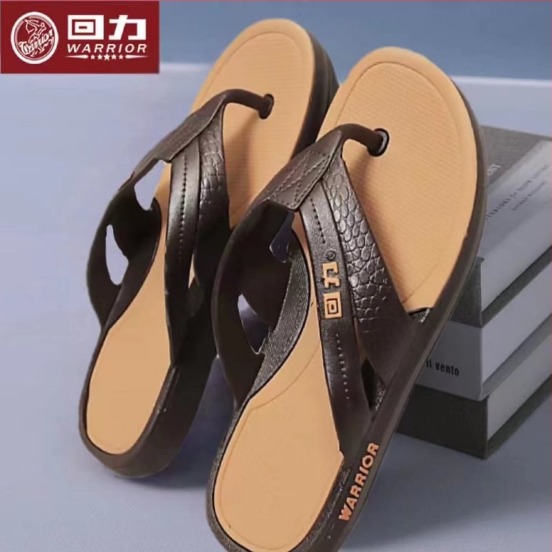 Muške japanke Warrior za ljeto, otvoreni prst, za unutarnju i vanjsku upotrebu, PVC gornji dio i PVC đon, kopča za prst