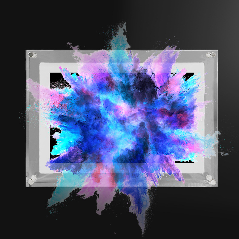 Akril digitális fotókeret, 4GB tárhely, SD-kártya támogatás, BMP/JPG képformátumok, zene és videó lejátszás