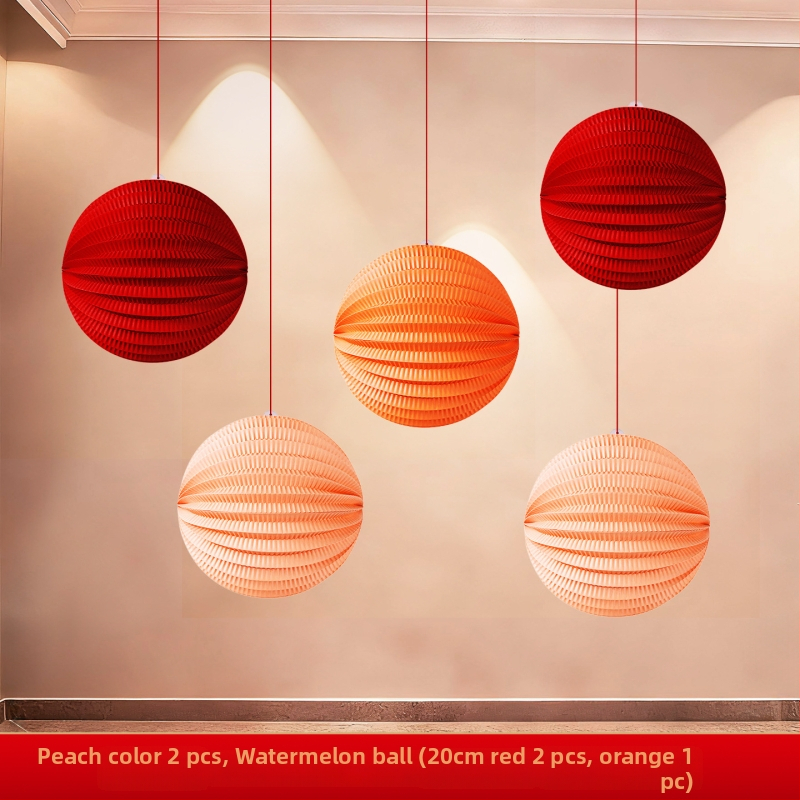 Papirni lampion s preklopnim dizajnom za Proljetni festival i Novu godinu – dekorativni rekvizit prostora