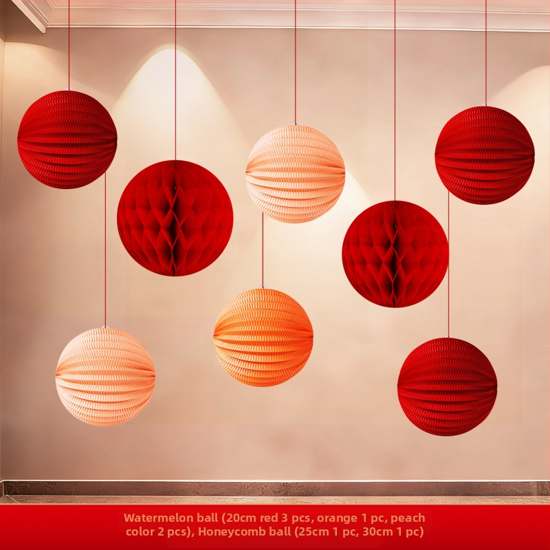 Papirni lampion s preklopnim dizajnom za Proljetni festival i Novu godinu – dekorativni rekvizit prostora