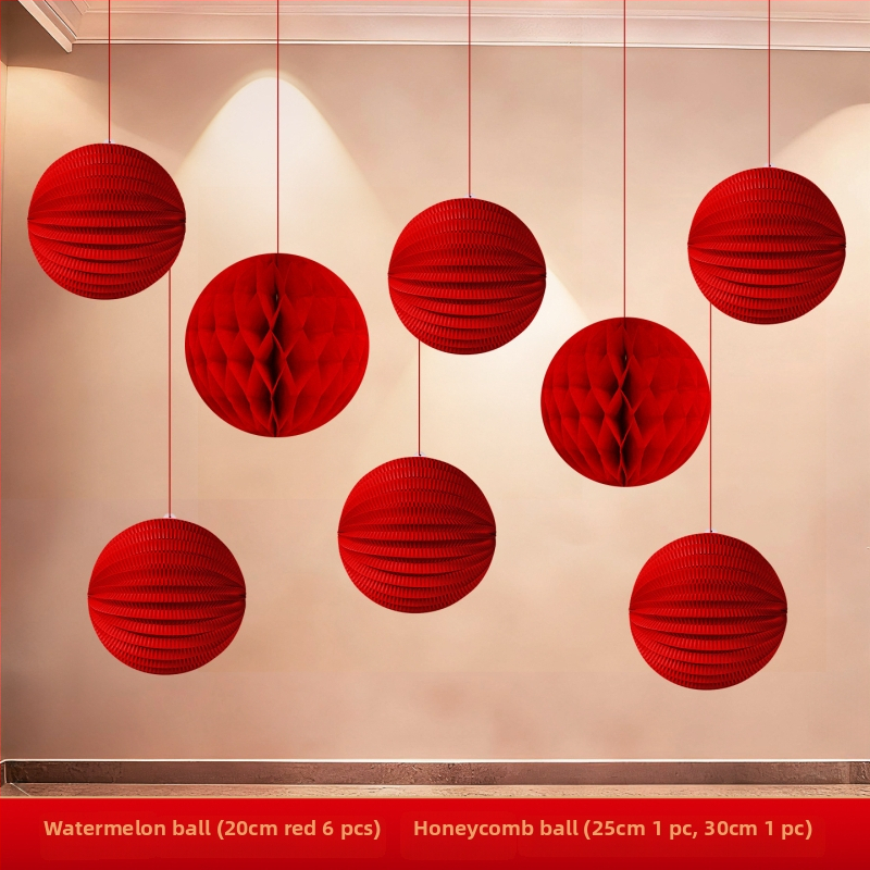 Papirni lampion s preklopnim dizajnom za Proljetni festival i Novu godinu – dekorativni rekvizit prostora