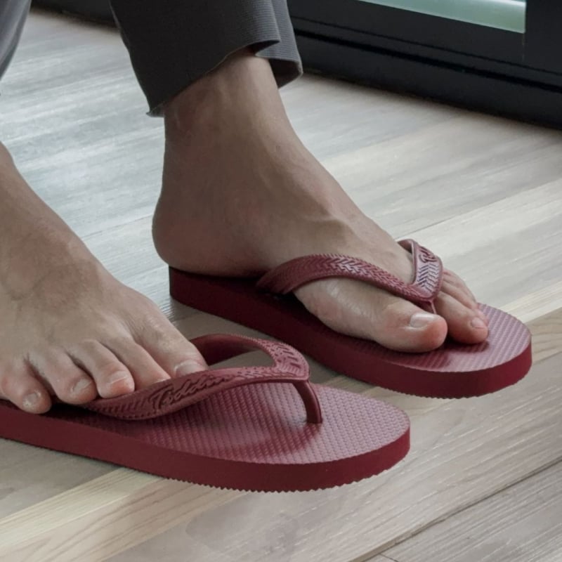 Tiddin muške japanke s latexom mekom potplatom, gumom gornji dio i potplat, lagane, vodootporne