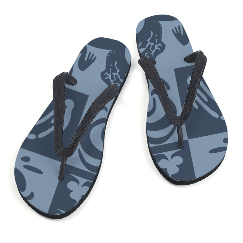 WEIKE muške japanke za opuštanje, otvoren prst, gornji dio od tkanine, EVA potplat