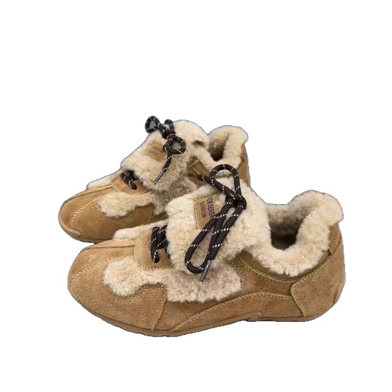 Ženske tenisice u stilu njemačke vojske, gornji dio od super vlakna, unutarnji microfiber, gumeni potplat, vezivanje, niski potpetica 1–3 cm, pogodne za sve sezone