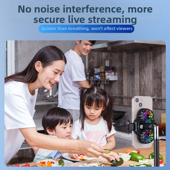 Suport de birou pentru telefon cu răcire din semiconductori dual-core și încărcare wireless, afișaj digital, model Q05, putere 15W