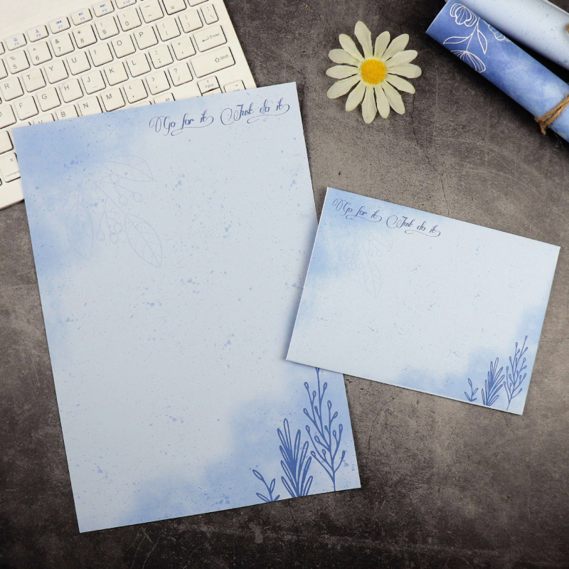 Levélírási készlet borítékkal és köszönőlevéllel, modell 010, kínai boríték stílus, ideális házavató ajándék.