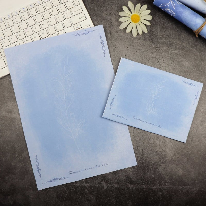 Levélírási készlet borítékkal és köszönőlevéllel, modell 010, kínai boríték stílus, ideális házavató ajándék.