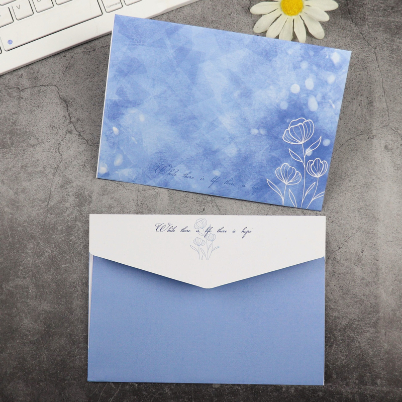 Levélírási készlet borítékkal és köszönőlevéllel, modell 010, kínai boríték stílus, ideális házavató ajándék.