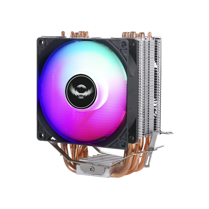 Radiator CPU din aliaj cupru-aluminiu, țevi de răcire 2/4/6, rulmenți hidraulici, 2000 rpm, zgomot 25 dB