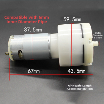 555 vakuová pumpa, 12V, vysoký tok pre okysličenie akvária, DIY motor