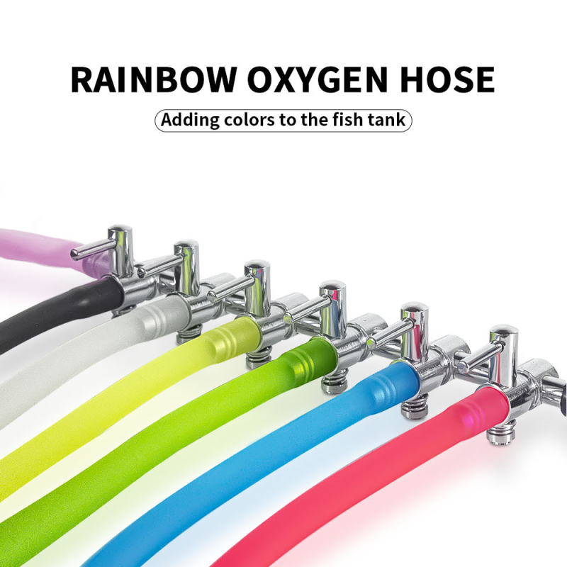 Радужна PVC аквариумна кислородна тръба (PVC; Произход: Zhongshan, Guangdong; Категория: Аквариумно оборудване; Продуктова категория: Други аквариумни консумативи)