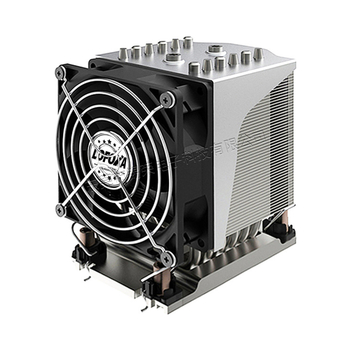 CPU hladnjak za poslužitelj LGA 4677 s finskim radijatorom i toplovodnim cijevima za 1U–4U poslužitelje