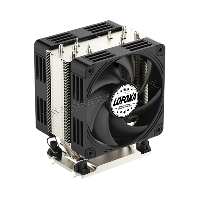 CPU hladnjak za poslužitelj LGA 4677 s finskim radijatorom i toplovodnim cijevima za 1U–4U poslužitelje