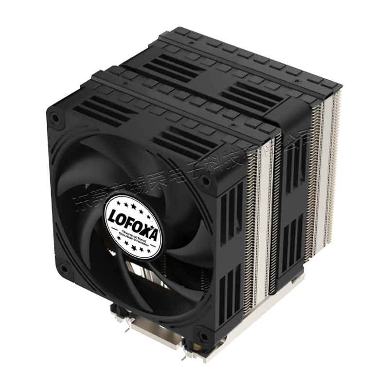 CPU hladnjak za poslužitelj LGA 4677 s finskim radijatorom i toplovodnim cijevima za 1U–4U poslužitelje