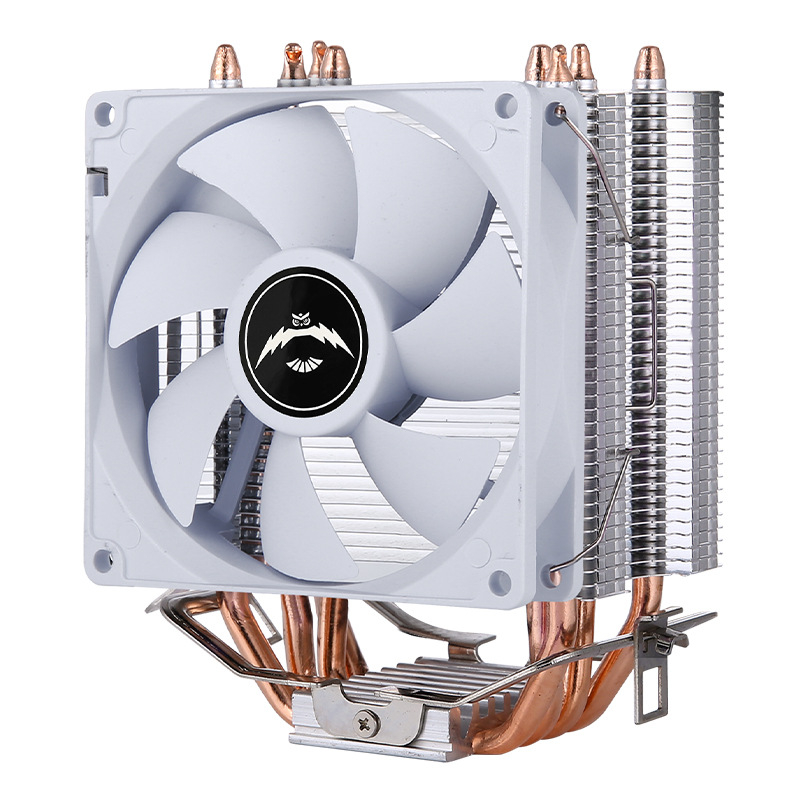 Chladič CPU s 6 toplinskih cijevi, bakreno hlađenje cijevima, PWM 4-pinski, hidraulički ležaj, kompatibilno s AMD