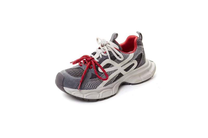 Dad Shoes - Retro sportski stil, debeli potplat, lagane i protivklizne; za žene; gornji dio: nubuk teleće kože; unutrašnjost mrežasta; potplat od gume; vezivanje šnirkama; visina pete 3–5 cm