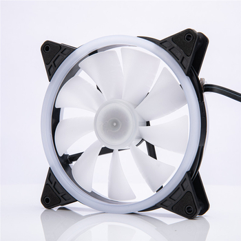 Ventilátor skrine s dvojitým RGB osvetlením, hydraulické ložisko, 1000 RPM, tichý chod, vzduchové chladenie