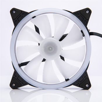 Ventilátor skrine s dvojitým RGB osvetlením, hydraulické ložisko, 1000 RPM, tichý chod, vzduchové chladenie