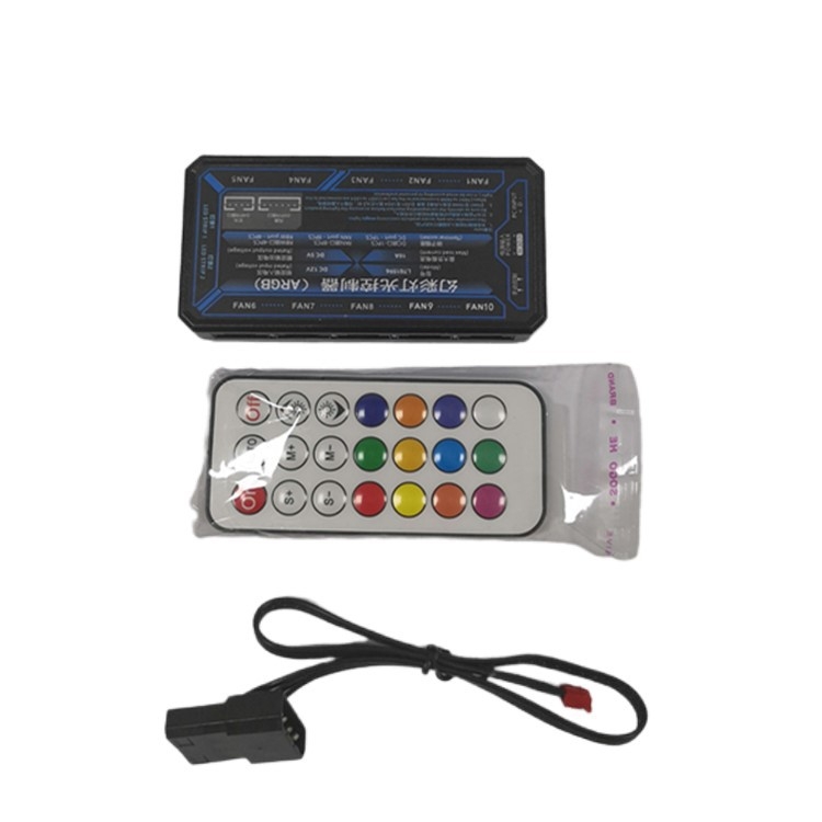 Ventilátor skrine s dvojitým RGB osvetlením, hydraulické ložisko, 1000 RPM, tichý chod, vzduchové chladenie