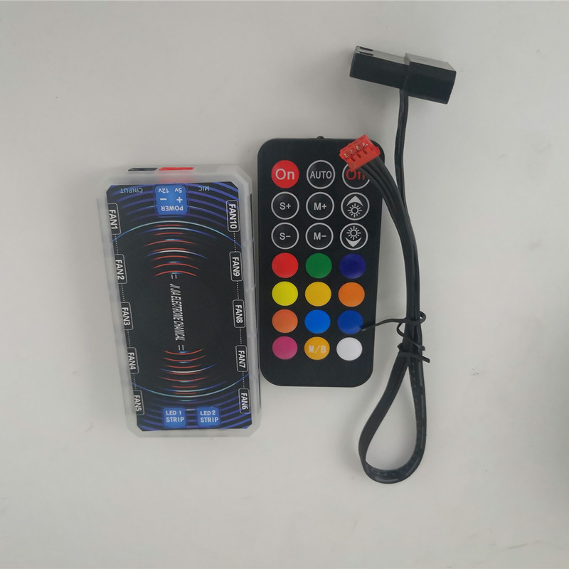 Ventilátor skrine s dvojitým RGB osvetlením, hydraulické ložisko, 1000 RPM, tichý chod, vzduchové chladenie