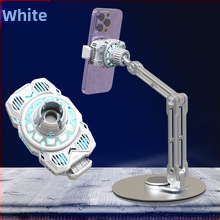 Безшумен охладител за мобилен телефон за лайв стрийминг, модел Q98, 6 W, Type-C, ABS+PC+алюминий, полупроводниково охлаждане, съвместим с Apple и Android